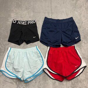 Nike Lot of 4 Athletic Shorts Pro Tempo Running Women’s Small